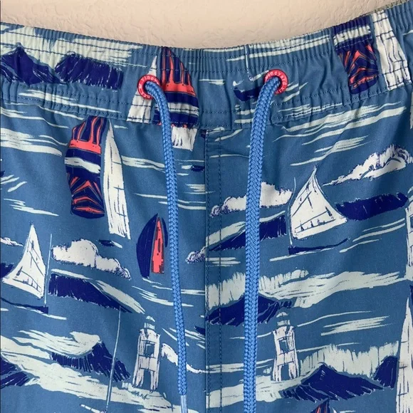 Vineyard Vines Men's Blue Nautical Swim Shorts Size Large - Picture 2 of 8